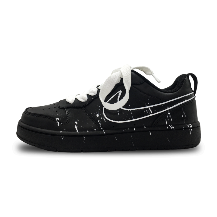 Nike Nike Court Borough Shiro Hook Leather Slip Resistant Abrasion Resistant Slip Resistant Abrasion Resistant Low top