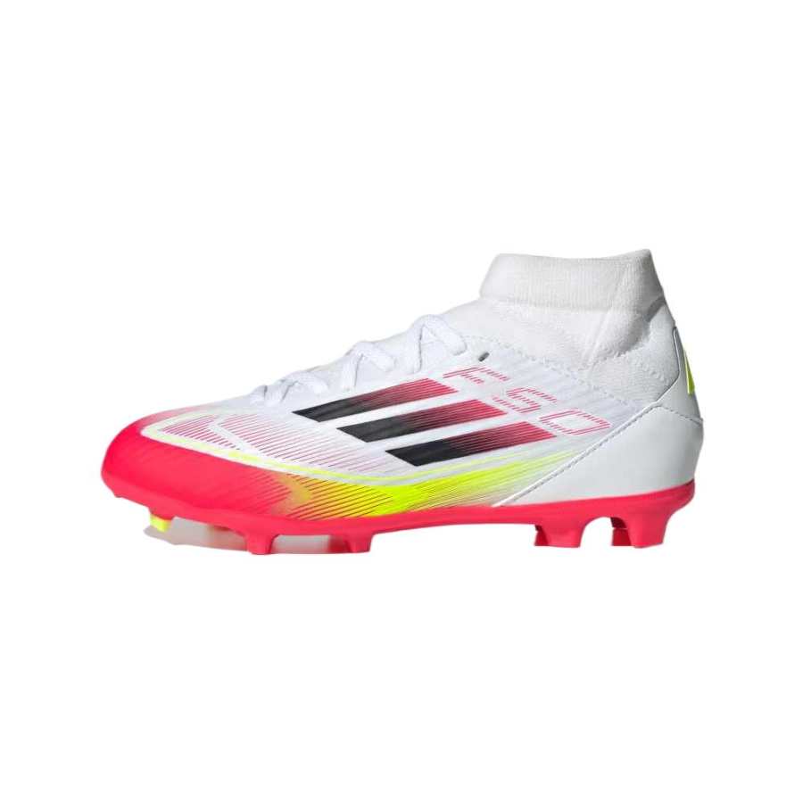 Adidas Adidas F50 Collection Cushioning, Wear Resistant Mid top Kids' Soccer Shoes White Kids'