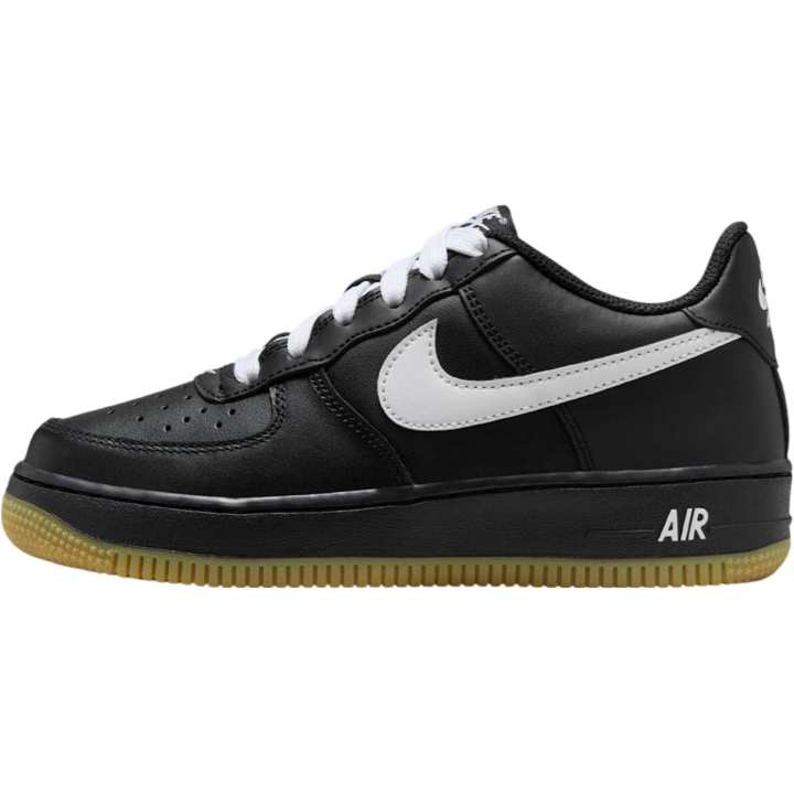 Nike Nike Air Force 1 Low top Skateboard Shoes Black/Medium Brown/White Unisex