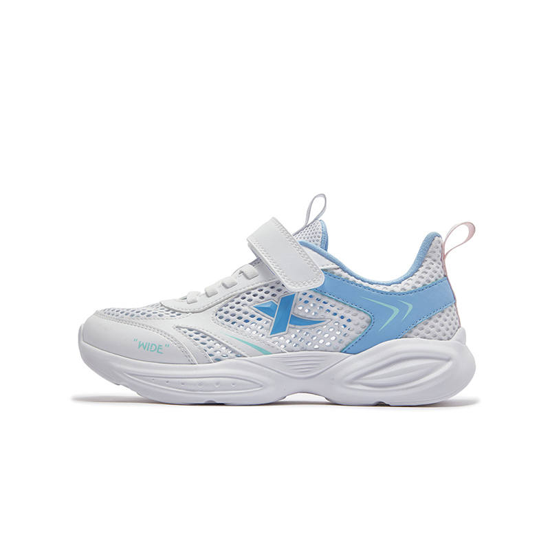 XTEP Synthetic Leather, Textile Low top Running Shoes Xtep White Fur Moon Blue Teenagers
