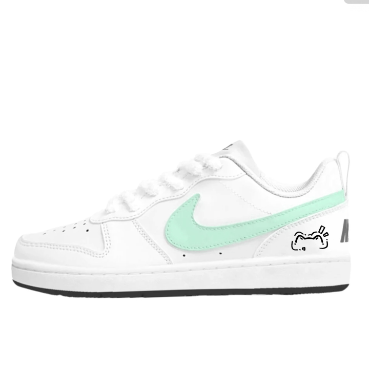 Nike Nike Court Borough Mint Summer Synthetic Leather Lightweight Cushioning Low top Kids' Skateboarding Shoes Light Green
