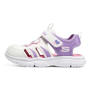 Skechers Kids Slip Resistant Anti Kick Children's Sandals White Purple Kids'
