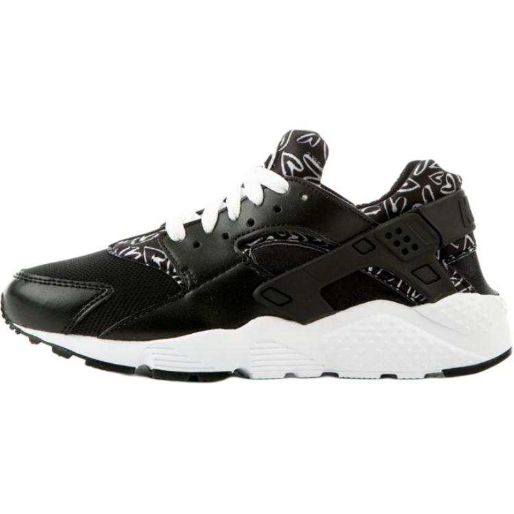 Nike Nike Huarache Run Anti Kick Cushioning Low top Kids' Running Shoes Black Teenagers
