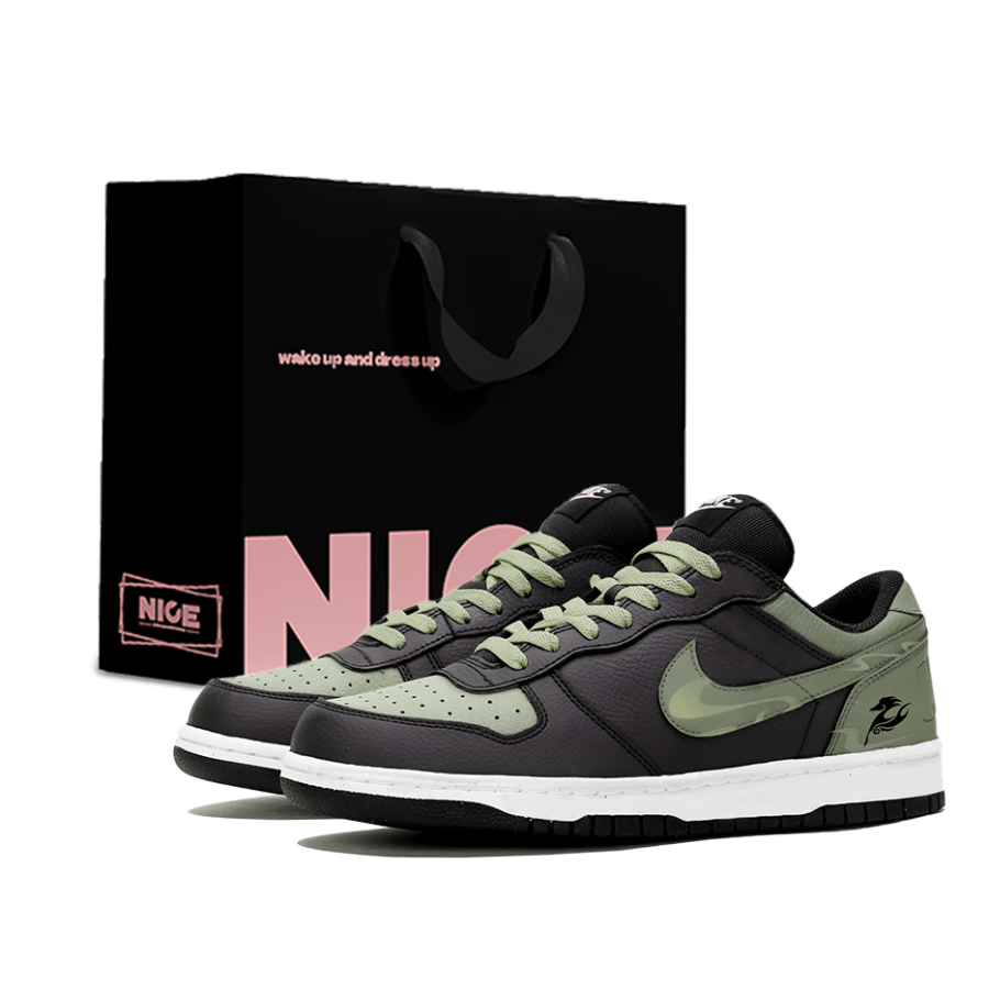 Nike Nike Big Phantom Night Swift Leather Cushioning Low top Skateboard Shoes Men's Jasper
