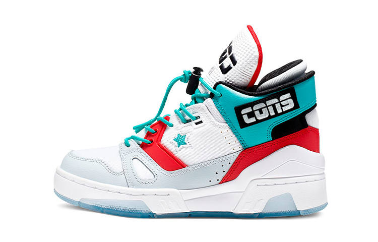 Converse ERX 260 Archive White Casual High top Kids' Skateboarding Shoes White Red Blue Teenagers