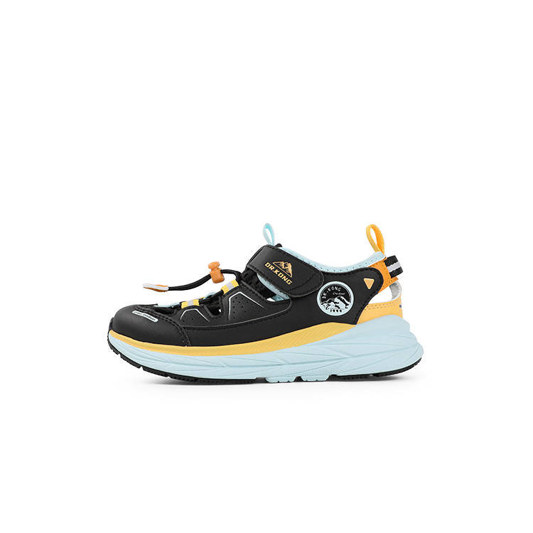 Dr.Kong Synthetic Leather, Textile Children's Sandals Black Kids'
