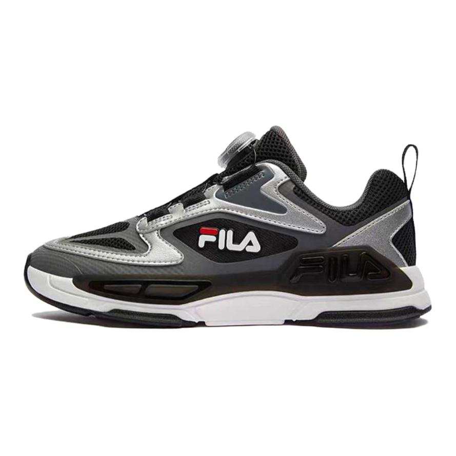FILA KIDS Abrasion Resistant Low top Kids' Running Shoes Black Gray