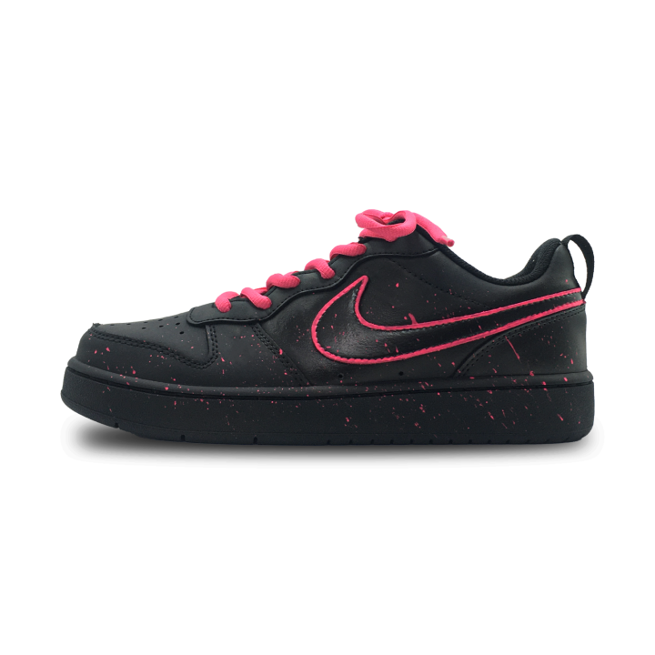 Nike Nike Court Borough Rose Flame Leather Slip Resistant Abrasion Resistant Slip Resistant Abrasion Resistant Low top
