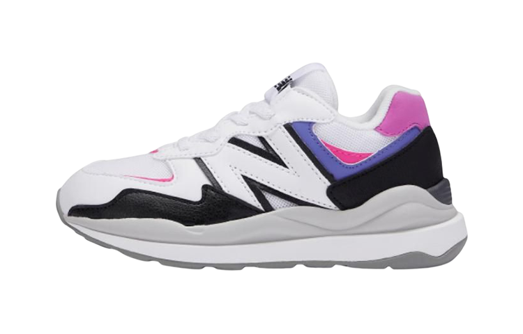 New Balance New Balance NB 574 Low top Abrasion Resistant Low top Kids Lifestyle Shoes White Black Purple
