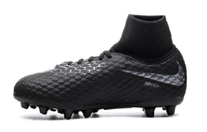 Nike Nike JR Hypervenom Phantom 3 Academy Slip Resistant Cushioning Abrasion Resistant High top Kids' Soccer Shoes Black