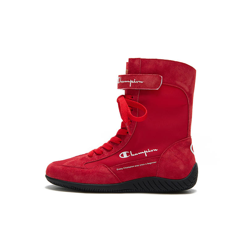 Champion Kids Boxing Boots Abrasion Resistant Breathable High top Boots Red Kids'