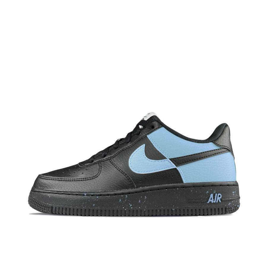 Nike Nike Air Force 1 Low Slip Resistant Cushioning Low top Kids' Skateboarding Shoes Black Teenagers