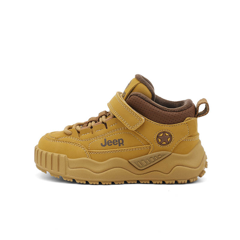 Jeep Synthetic Leather Anti Kick Abrasion Resistant Thermal High top Kids Lifestyle Shoes Kids'