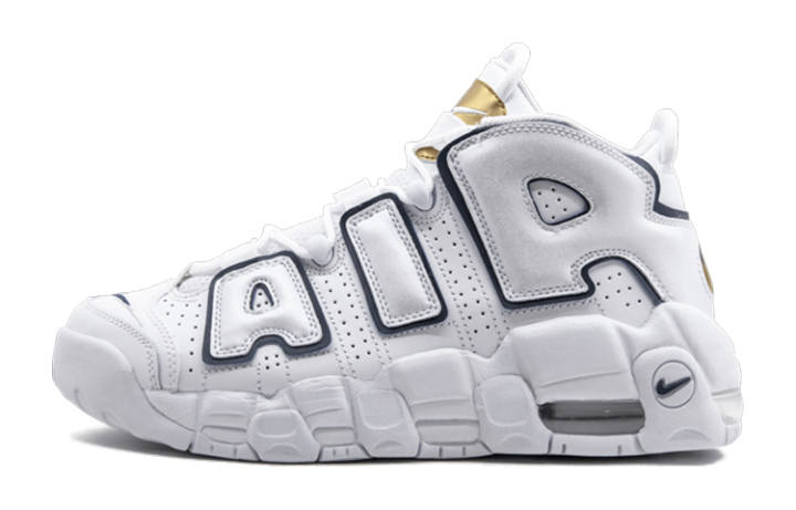 Nike Nike Air More Uptempo White Midnight Navy GS