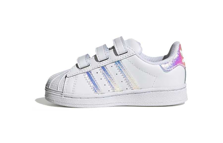 Adidas Originals SUPERSTAR Comfortable Abrasion Resistant Low top Toddler Shoes White Infant And Toddler