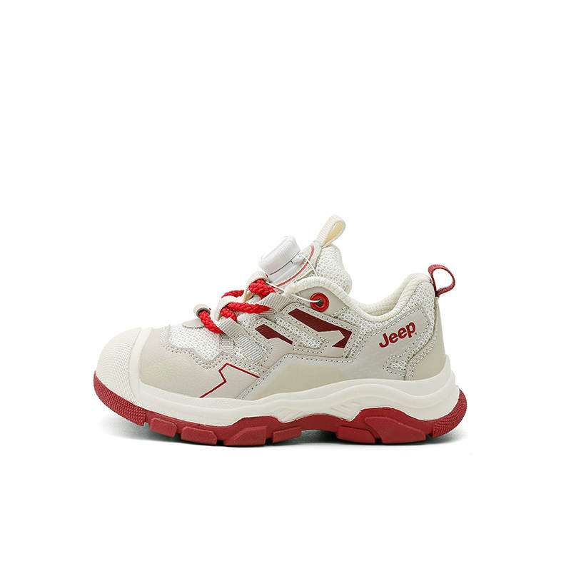 Jeep Kids' Running Shoes Beige/Begonia Red Kids'