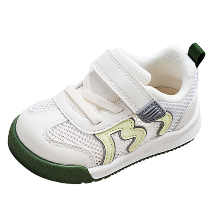 BOBDOG Mesh Anti Kick Abrasion Resistant Low top Toddler Shoes Forest Green Infant And Toddler