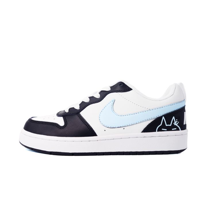 Nike Nike Court Borough Blue Pointed Ear Cat Synthetic Leather Slip Resistant Abrasion Resistant