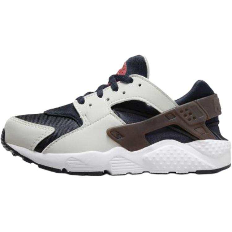 Nike Nike Huarache Run Abrasion Resistant Low top Kids' Running Shoes Beige Blue Kids'