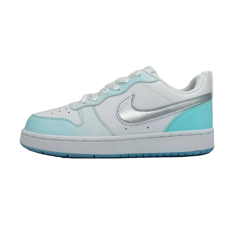 Nike Nike Court Borough Shoe Door Frost Erosion Moon, Iridescent Ocean Leather Low top Kids' Skateboarding Shoes