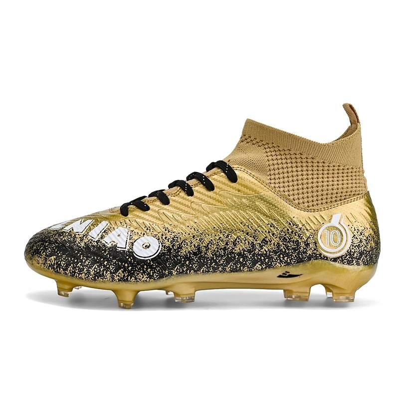 KUDING FG Rubber Long Studs TF Rubber Broken Studs Impact resistant Soccer Shoes Unisex