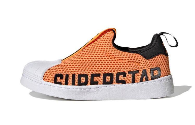 Adidas Originals SUPERSTAR 360 X Casual Abrasion Resistant Low top Kids' Skateboarding Shoes Orange