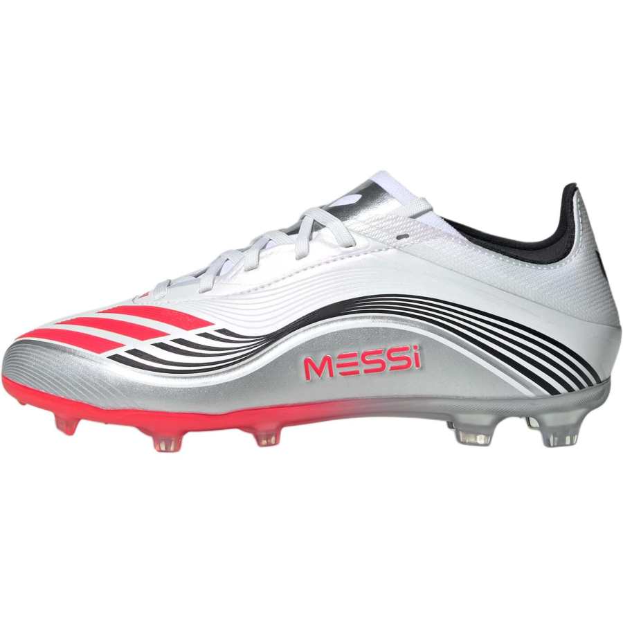 Adidas Adidas F50 Collection Abrasion Resistant Low top Kids' Soccer Shoes White Silver Kids'