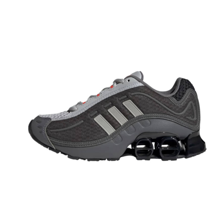 Adidas Adidas MEGARIDE O1 Kids' Running Shoes Gray Bright Red Teenagers