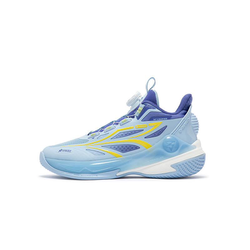 361°KIDS Synthetic Leather, Textile Slip Resistant Cushioning Abrasion Resistant Mid top Basketball Shoes Blue Purple