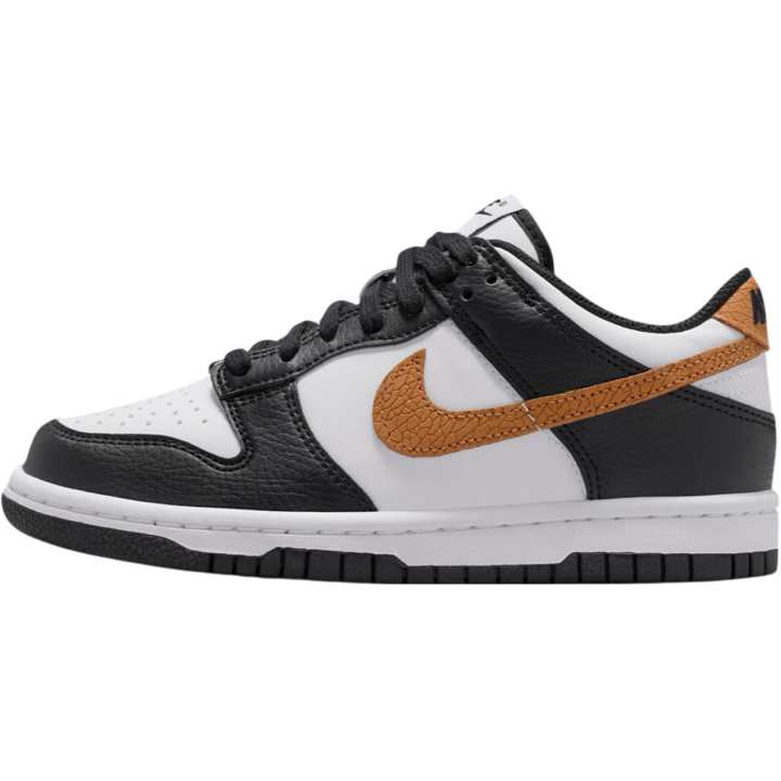 Nike Nike Slip Resistant Abrasion Resistant Low top Kids' Skateboarding Shoes Black/White/Tan