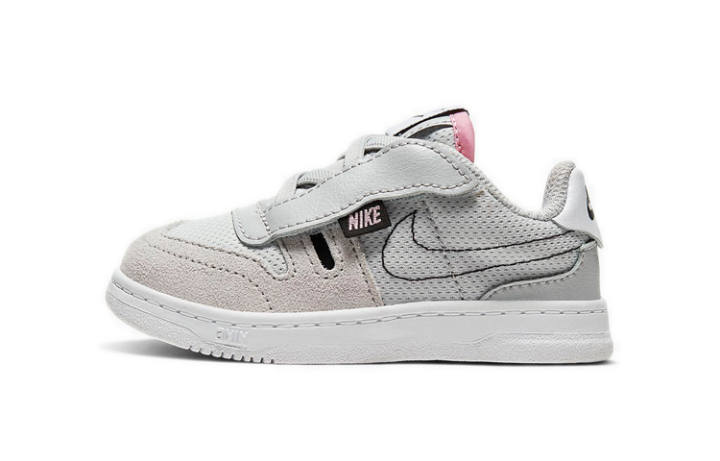 Nike Nike Squash Type TD Abrasion Resistant Low top Toddler Shoes Gray Pink Infant And Toddler