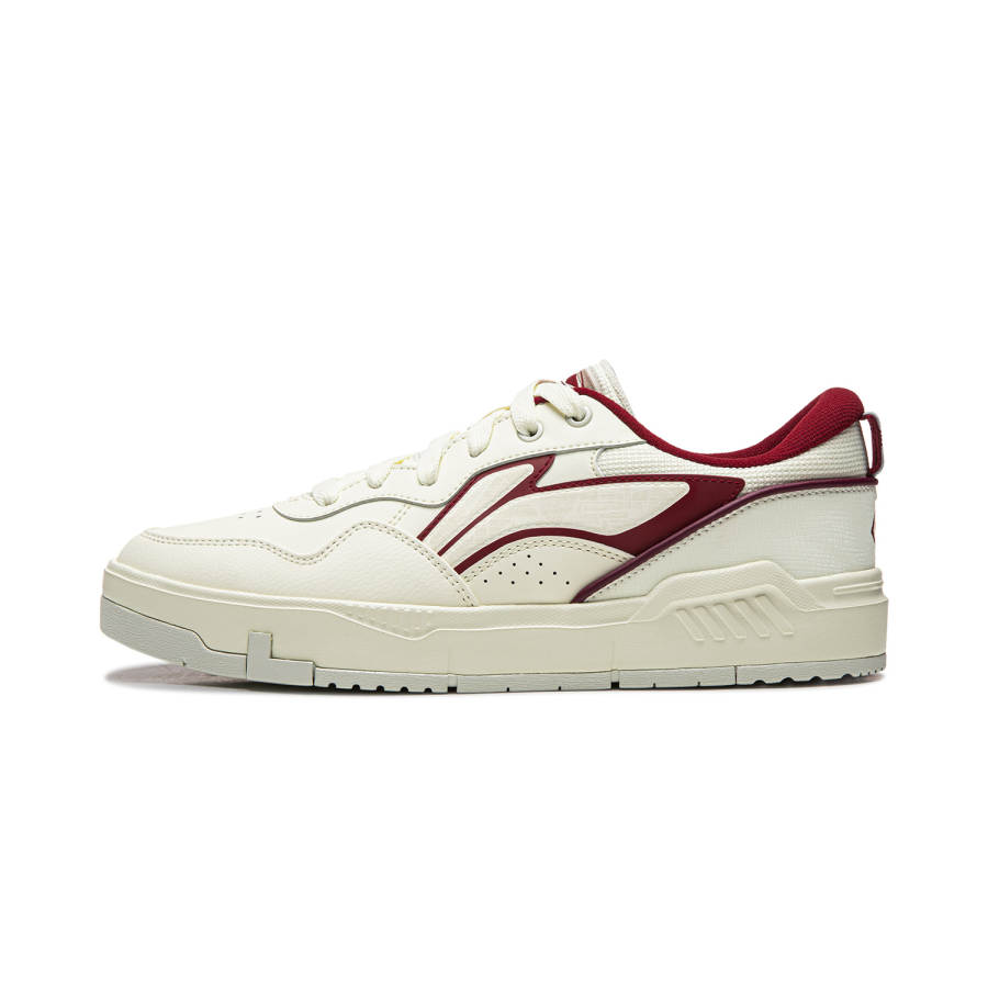 Li-Ning Li Ning Common 80s Low top Skateboard Shoes Men's White Red