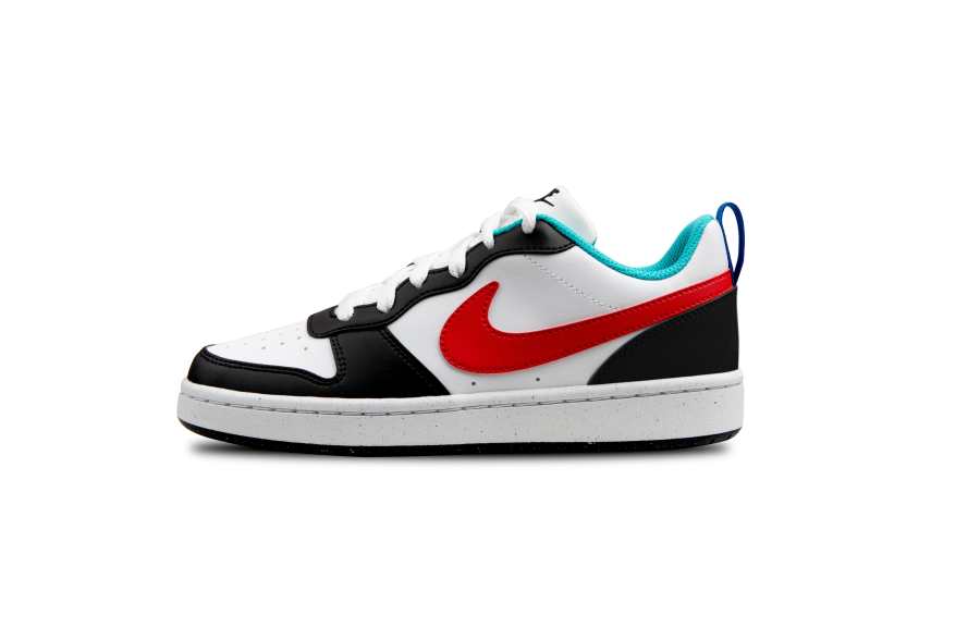 Nike Nike Court Borough Synthetic Leather Cushioning, Wear Resistant Low top Kids' Skateboarding Shoes Red Teenagers
