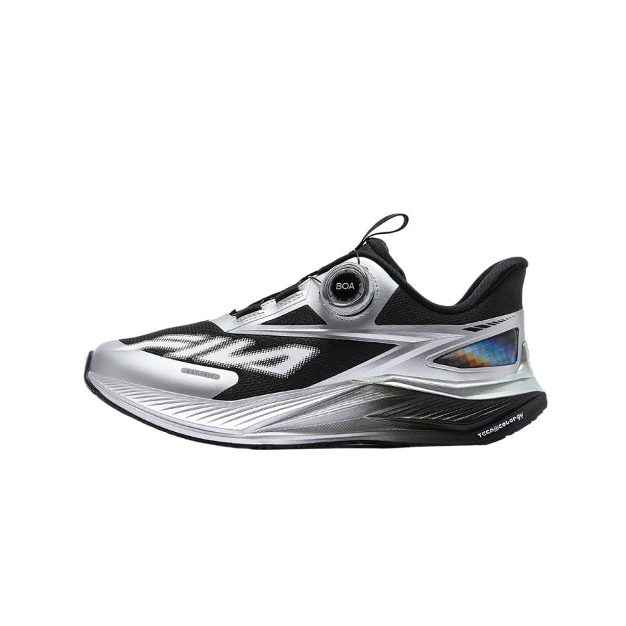 FILA KIDS SPEED 5 Fabric Rebound Low top Running Shoes Black/Space Silver Kids'
