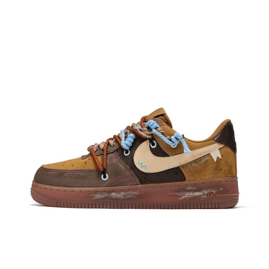 Nike Nike Air Force 1 Journey To The Western Region Of Sichuan Suede Cushioning Waterproof Cushioning Waterproof Low top