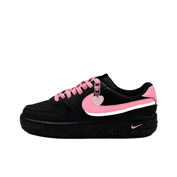 Nike Nike Gamma Force Pink And White Peaches Abrasion Resistant Low top Skateboard Shoes Women's Black Pink
