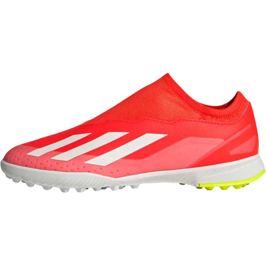 Adidas Adidas X CRAZYFAST LEAGUE Slip Resistant Abrasion Resistant Low top Kids' Soccer Shoes Red Teenagers