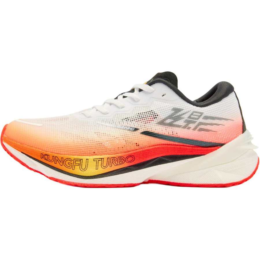 QIAODAN Anti Kick And Abrasion Resistant Low top Kids' Running Shoes Red White