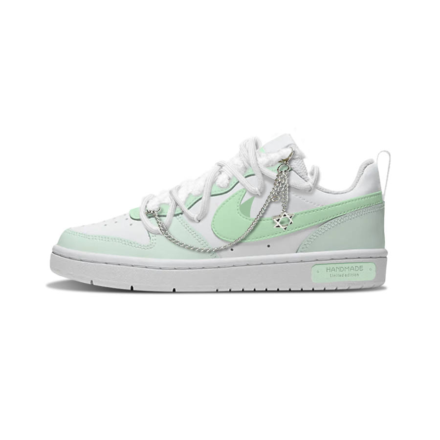 Nike Nike Court Borough Leather Slip Resistant Cushioning Abrasion Resistant Low top Skateboard Shoes Kids'