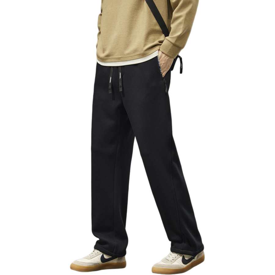 Jeep Casual Pants Unisex Thickened And Fleece Lined Straight Fit Pants