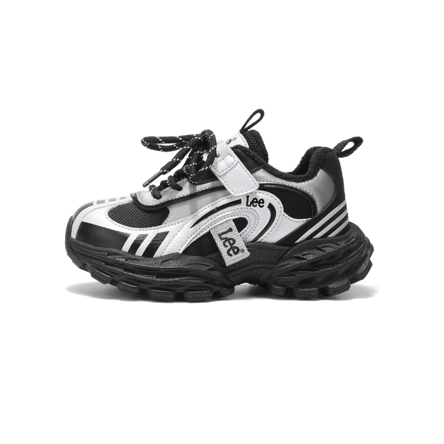 LEE KIDS Fleece Lined Lining Comfortable Cushioning Lightweight Fashion Street Low top Athletic Shoes Black Kids'