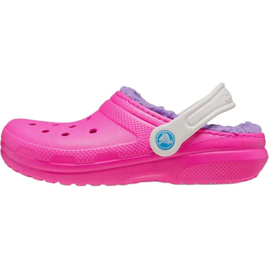 Crocs Classic Lined Soft And Comfortable Low top Toddler Shoes Pink Infant And Toddler