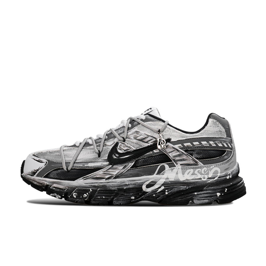 Nike Nike Initiator Ink Snow Synthetic Leather Abrasion Resistant Abrasion Resistant Low top Kids Lifestyle Shoes Black Gray