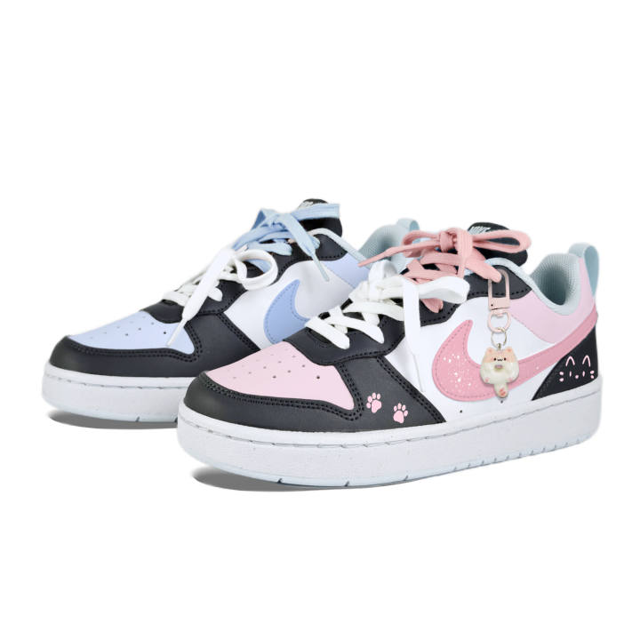 Nike Nike Court Borough Mismatched Kitten Slip Resistant Abrasion Resistant Slip Resistant Abrasion Resistant Low top