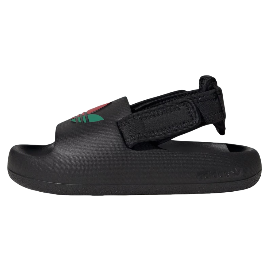 Adidas Originals ADIFOM ADILETTE Low top Children's Sandals Black/White/Light Scarlet/Green Children Aged 3 7 Years Old