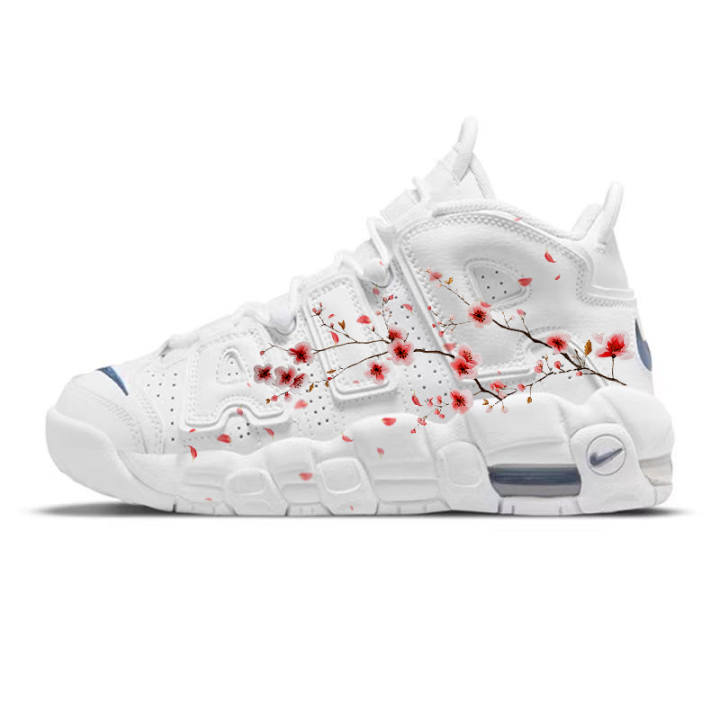 Nike Nike Air More Uptempo Synthetic Leather, Leather Slip Resistant Cushioning Slip Resistant Cushioning Mid top