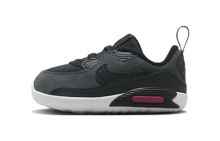 Nike Nike Air Max 90 Cot Low top Toddler Shoes Black Gray Red Infant And Toddler