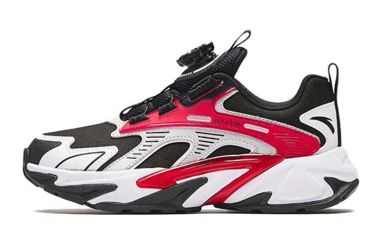 Antakids Fabric Low top Casual Shoes Black White Red Teenagers