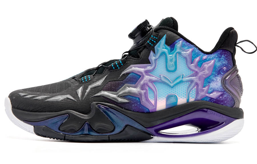 QIAODAN Mid top Basketball Shoes Black