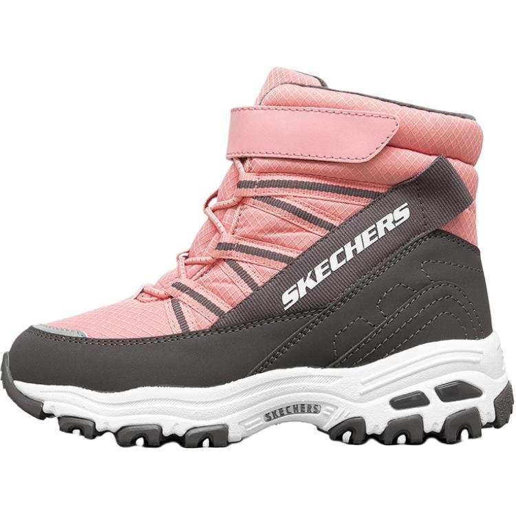Skechers DLITES Slip Resistant Cushioning Abrasion Resistant Kids Lifestyle Shoes Pink Gray Teenagers